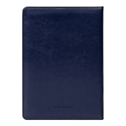 Ежедневник City Nebraska Tennessee A5, недатированный, темно-синий  с серебристым срезом