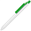 Ручка шариковая, пластик, белый/зеленый Eris_белый