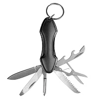 Брелок-/мультитул Tools Coin, мультифункциональный, 6 в 1, черный