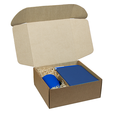 Набор подарочный Solution Prestige Trio ( ежедневник Flexy Latte Color, кружка Casa Grande Сlassic Soft, ручка Zorro), синий