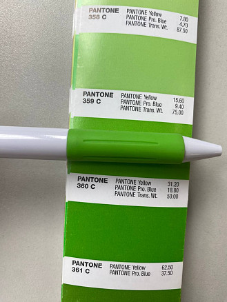 Ручка шариковая, пластиковая, белая/салатовая, Venice