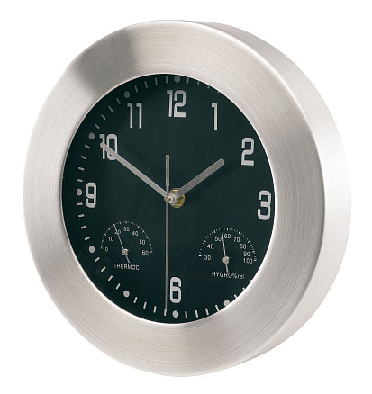 Часы настенные алюминиевые ЮПИТЕР, серебро