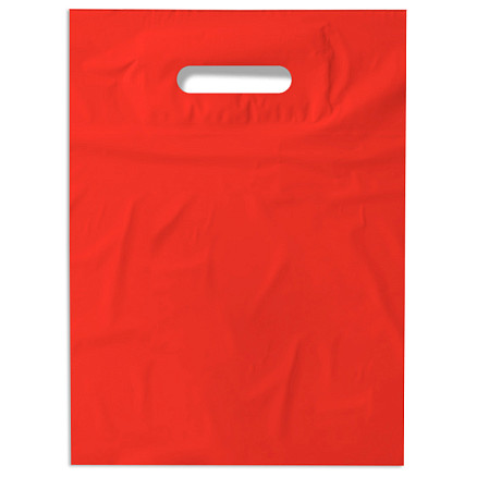 Пакет ПВД 40*50+3,5, 80 мкм, красный