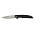 Нож складной Stinger, 106 мм, (серебристый), материал рукояти: сталь D2, стеклотекстолит G10_Черный-H121