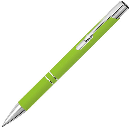 Ручка шариковая Legend Soft Touch, зеленая