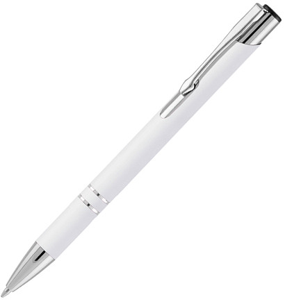 Ручка шариковая Legend Soft Touch, белая