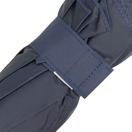 Зонт складной автоматический Forest Cardiff  Safeclosing, диаметр 130 см, 10 панелей, с плавным закрытием, в подарочной коробке,  темно-синий