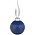 Елочный шар Queen с лентой, 8 см, синий_8 см