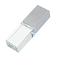 Флеш накопитель USB 2.0 Кристалл Матовый, металл/стекло, прозрачный/серебристый, подсветка синим small_img_2