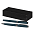 Набор ручек Diplomat Solution, черный (ручка шариковая, роллер) в подарочной коробке Сagliari, синий_синий-2379