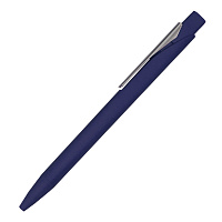 Ручка шариковая Master Soft, пластик Софт Тач, синий