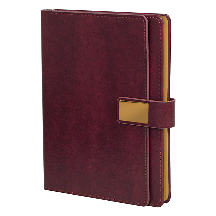 Ежедневник Alfa Brandy Business Edition B5 бордовый, в подарочной коробке