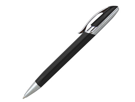 Ручка шариковая, металлическая, черная