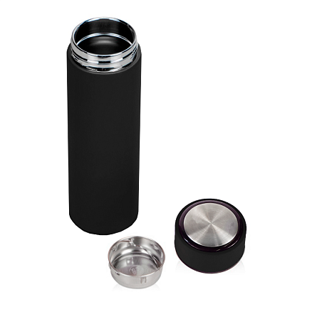 Термос Traveler вакуумный, стальной, 500 мл, матовый, черный