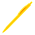 Ручка шариковая IGLA SOFT, пластиковая, софт-тач, желтый_желтый