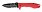 Нож складной Stinger, 80 мм, (чёрный), материал рукояти: сталь/алюминий (чёрно-красный)_КРАСНЫЙ-721RD