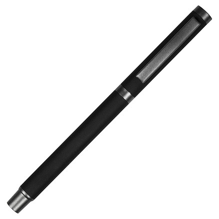 Ручка роллер Melvill, металлическая, софт тач, черная