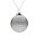 Елочный шар Finery Gloss, 8 см, глянцевый серебристый с глиттером_8 см