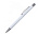 Ручка шариковая металлическая со стилусом SALT LAKE софт тач, металл, белый_белый