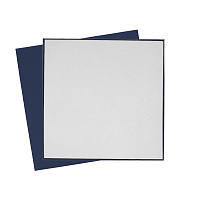 Коробка подарочная Solution Superior Soft, темно-синяя, 25,7x25,7 см, бежевый ложемент под индивидуальную вырубку