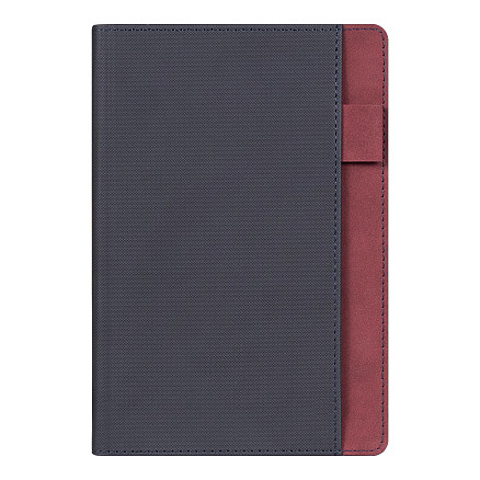 Ежедневник Flexy Smart Nuba Daphne А5, темно-синий/бордовый, недатированный, в гибкой обложке