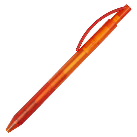 Ручка шариковая, автоматическая, пластиковая,  оранжевая, ТЕК АЙС