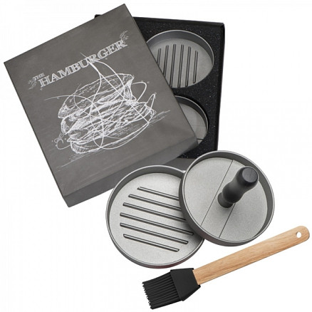 Burger press with silicone brush TEXAS