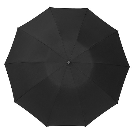 Зонт складной автоматический с плавным закрытием Forest Sunderland Reverse, диаметр 117 см, 10 панелей, черный, без подарочной коробки