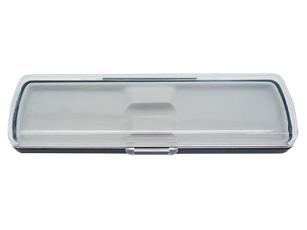 Футляр для ручки Pencase Uno, пластик, прозрачный/черный