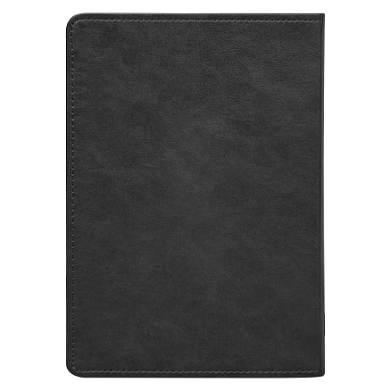 Ежедневник Urban Elegiya Ausone A5, черный с серебристым, недатированный, в полугибкой обложке