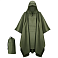 Дождевик пончо-тент Robinson туристический с чехлом c водонипроницаемой ткани один размер, зеленый small_img_1