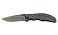 Нож складной Stinger, 90 мм, (чёрный), материал рукояти: сталь/алюминий (серо-синий) small_img_1