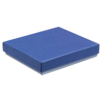 Коробка подарочная Solution, синяя, размер 11*10*2,4 см