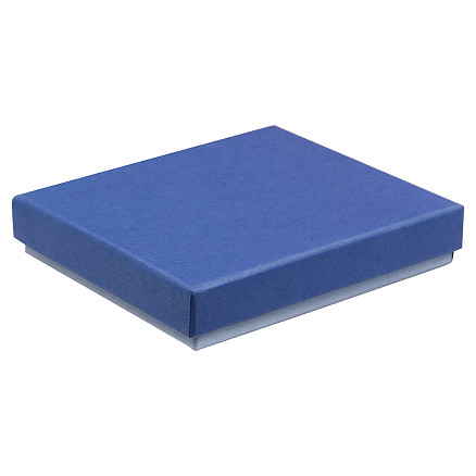 Коробка подарочная Solution, синяя, размер 11*10*2,4 см
