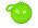 Дождевик в футляре с карабином, единый размер_прозрачный, зеленое яблоко