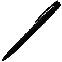 Ручка шариковая, пластиковая, софт тач, черная/черная, Zorro