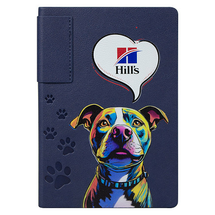 Ежедневник Flexy Star Sivilia Print Sample Hills А5, темно-синий, недатированный, в гибкой обложке