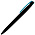 Ручка шариковая, пластиковая софт-тач, Zorro Color Mix, черная/голубой_черный/голубой