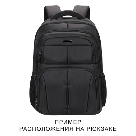 Шильд металлический прямоугольный, темно-серый, размер 9*40 мм