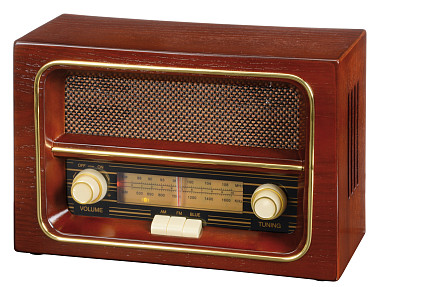 AM/FM радиоприемник, коричневый