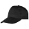 Кепка 5-панельная Lester Velcro 180, черная_ЧЕРНЫЙ