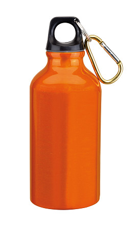 Бутылка для питья алюминиевая TRANSIT, оранжевая