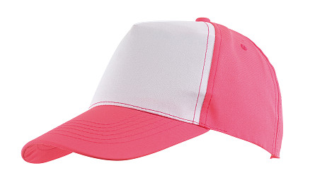 5-панельная кепка SHINY, розовая, белая