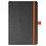 Блокнот Flexy Forest Urban Soft leather  А5, недатированный, с резинкой и петлей для ручки, в гибкой обложке, черно-оранжевый_ЧЕРНЫЙ 2