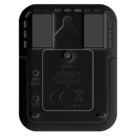 Термометр-гигрометр Phoenix настольный/настенный,с ж/к дисплеем, черный