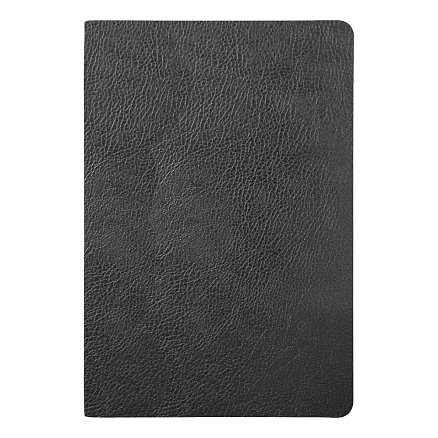 Ежедневник Flexy Columbus Print Sample Медовый дом А5, черный с золотистым срезом, недатированный, в гибкой обложке