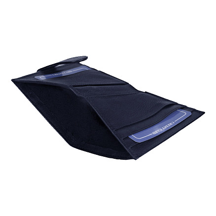 Набор подарочный Solution Superior Duo (ручка Universal, металл, синий/серебро, футляр для кредитных карт Leather Road)