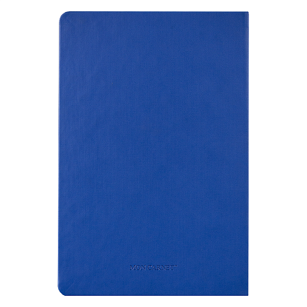 Ежедневник Urban Sound Mon Blanc Print Sample Минская марка А5, синий, недатированный, в полугибкой обложке
