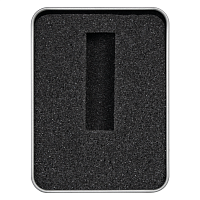 Футляр Кристалл для флеш накопителя металлический, размер 11,5*8,5 см, серебристый