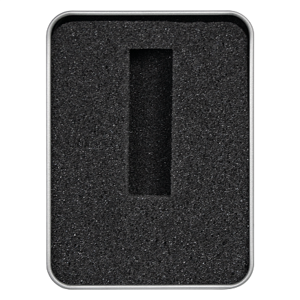 Футляр Кристалл для флеш накопителя металлический, размер 11,5*8,5 см, серебристый